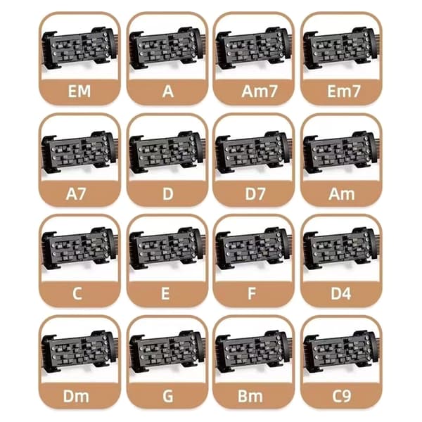 Touch Gitarrackordspelare Gitarrackordpressare för Gitarrer, Gitarrackordhjälpmedel