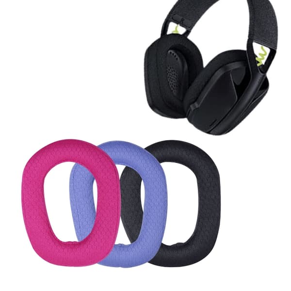 Pustende øreputer i netting, myk svamp, øreputer for G435 gamingheadset Blue