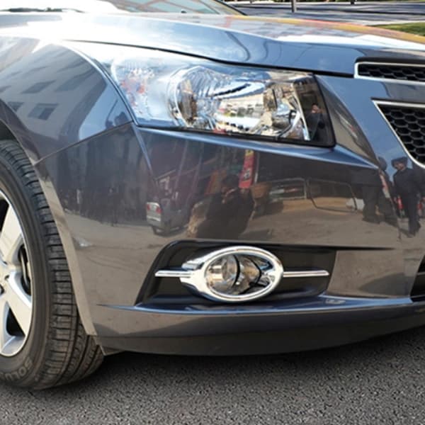 1 Par Krom Front Tåkelys Deksel Trim For Chevy Cruze 2009-201