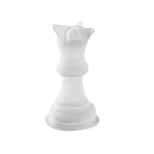 Gör-det-själv-schackstycke Kristallepoxiharts King Queen Form Tredimensionell schackstycke Form för gör-det-själv form king