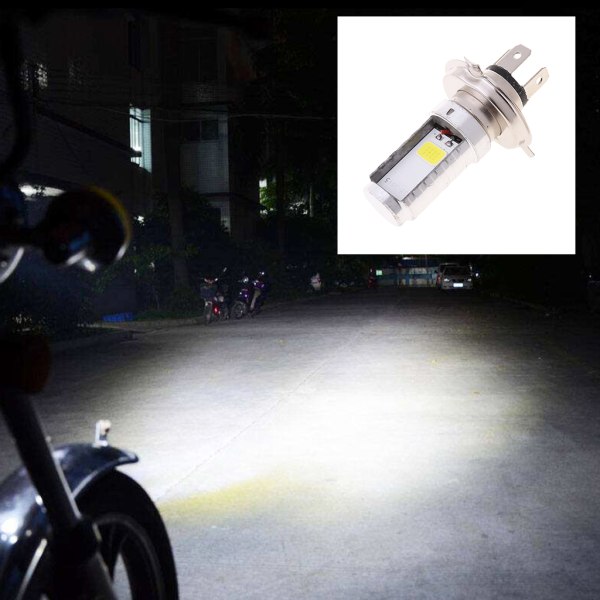 15W H4 motorcykellampa LED-lampa Hi/Lo Beam Strålkastare Framljus Ljusstark LED-lampa Motorcykel Externt ljus