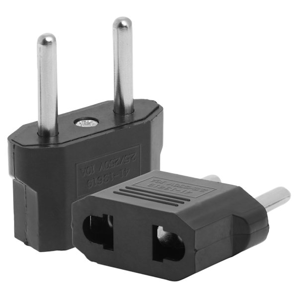 Universal USA EU till EU Plugg Travel Wall AC Power Charger Adapter Converter