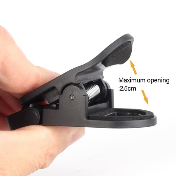 Fyldlys Flashholder Webcam Stand Clip til mødelokale og skønhedsmakeup White
