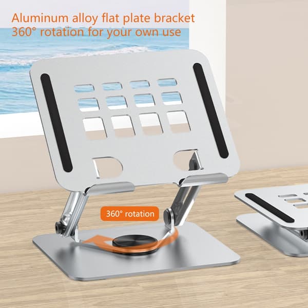 Laptopställ Aluminium Vikbart Surfplattor 360 Rotation Ställ För Laptop