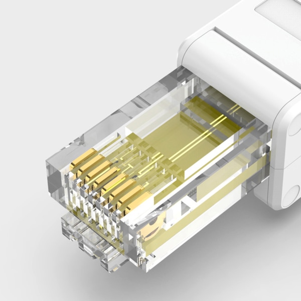 CAT6 Rj45-kontakt Ingen krympkristall för huvudet Verktygsfri crimpning Cat6-kontakt