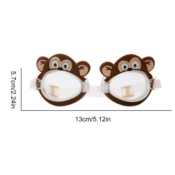 Tecknad barn Anti-dimma Simglasögon Skyddsglasögon Dykning Surfglasögon Tecknad design Glasögon för pojke flicka bad Monkey - Monkey