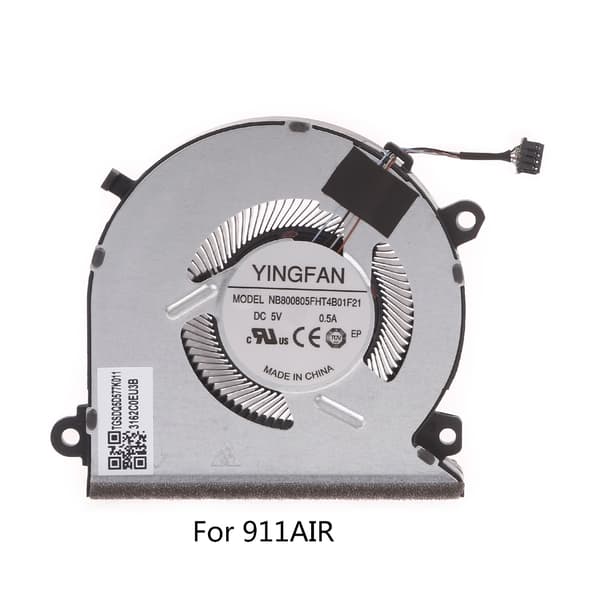 1 stk. Laptopkøler Køleplade til ThundeRobot TR 911Air CPU Køleventilator DC5V