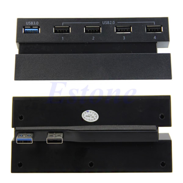 4 Port USB 2.0 Hub 1-ports USB 3.0 High Speed ​​USB Hub Adapter för PS4 Notebook PC, Laptop, Flash Drives