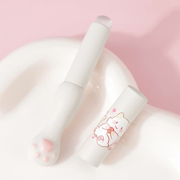 Multifunktionel silikone læbeapplikatorbørste til gloss, balm, concealer