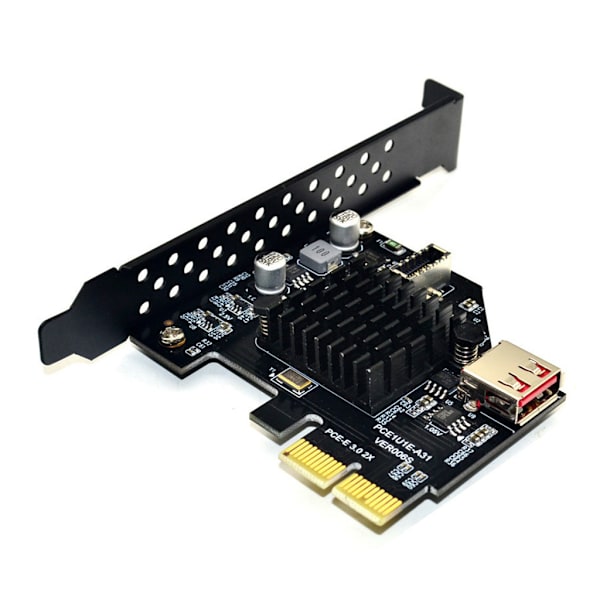 USB 3.1 Front Type-E Udvidelseskort PCI-E 20 Pin Udvidelseskort Overfør 10Gbps til Windows OS og Linux Systemer