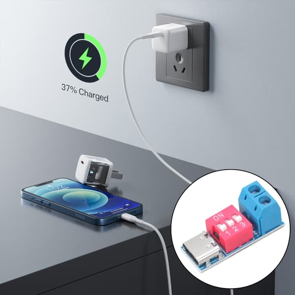 Holdbar USB C PD Trigger Board til alsidige hurtigopladningsapplikationer
