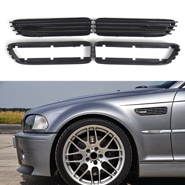Utvendig Side Grill Ventil Ramme Frontfanger Beskyttelsesskall For E46 51137895914
