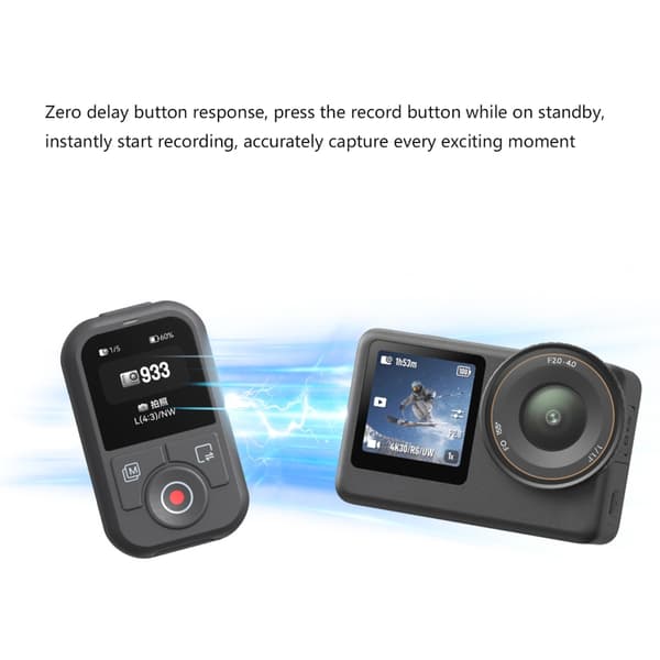 Håndleddsmontert Bluetooth-kompatibel fjernkontroll for Action 6/5Pro/4-kameraer