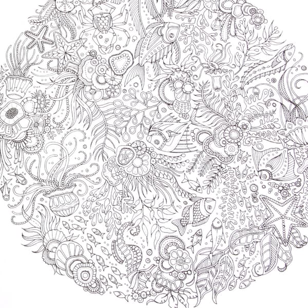 Barnbok Graffiti Målarbok Målning Engelska Böcker Zen Mandalas