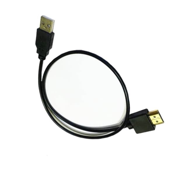 USB 2.0 til han strømforsyningskabel 0,5 m til TV og Pro