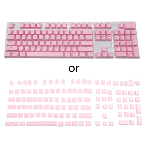 104 st ABS Bakgrundsbelysta Tangenthattar OEM Profil Tvåfärgsformsprutning för Tangentknappar för Mekaniskt Gamingtangentbord MX Switch