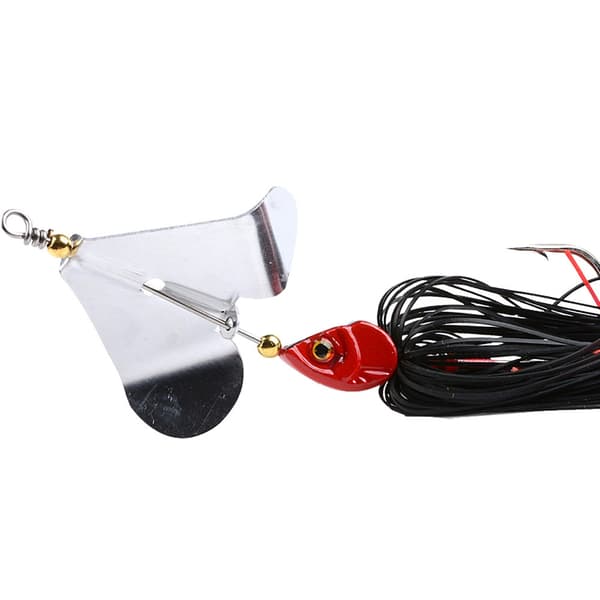 5 st Spinnerbait Fiskedrag Basfiske Jiggdrag Ytvattendrag