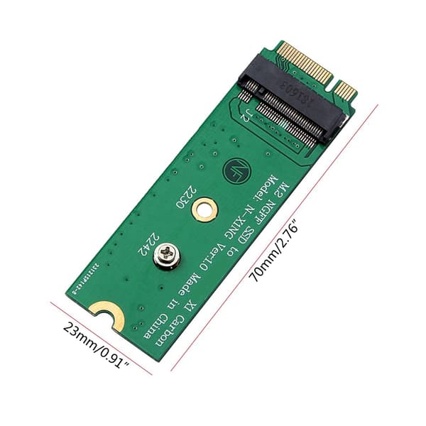 NGFF M.2 SSD til X1 Carbon 6+20 pin SSD adapterkort