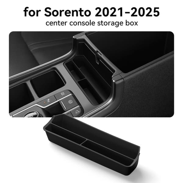 Silikone Centerkonsol Organizer til 2021-2025 Opbevaringsbakke