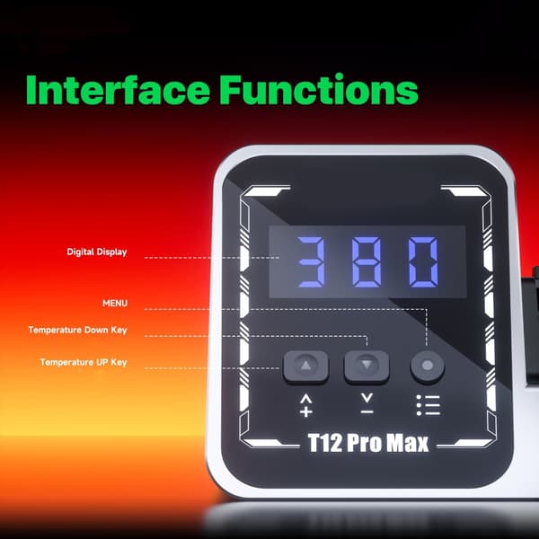 Professionel Loddestation 140-450℃ Justerbar Temperatur Loddekolbe