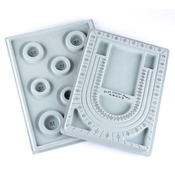 2 st DIY-text för lekverktyg Designplatta Mjuk plasttillbehör Armband Halsband Pärlor Positioneringsplatta Svängplatta