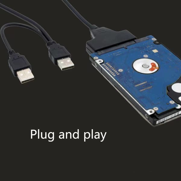 USB 2.0 - SATAIII -kiintolevyadapterikaapeli USB2.0 - SATA-kiintolevykaapeli