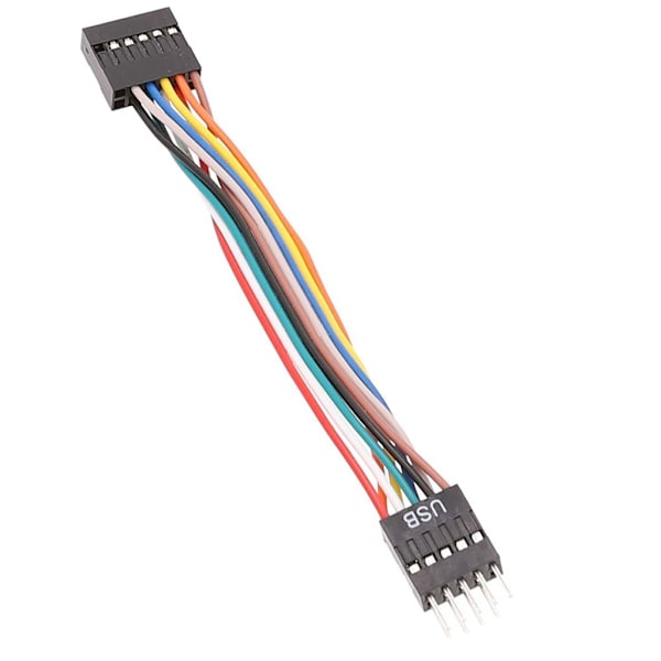 Datormoderkort Adapterkabel 11Pin USB till 9Pin Moderkort till Vanligt Chassi Adapterkabel 11-Håls till 9-Pin