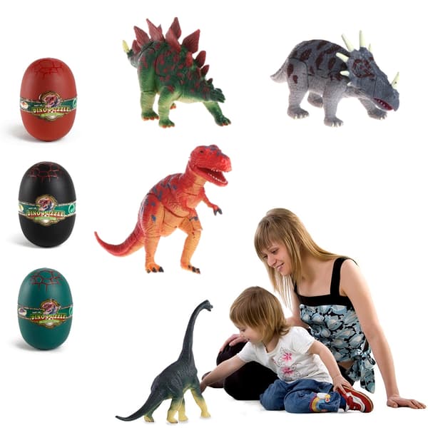 Fargerike Dinosaur Egg Klekking Voksende Dinosaur Pynt Tilsett Vann Voks Morsomt