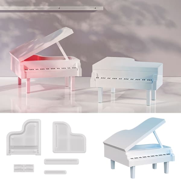 Kreativ Piano Plan Elastomer Støpt DIY Håndverk Prosjekt Smykkefremstilling Tilbehør