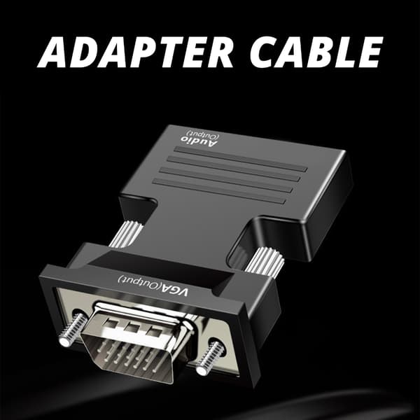 HDTV til VGA Adapter VGA Han til HDTV Hun Konvertere Dongle til Computer