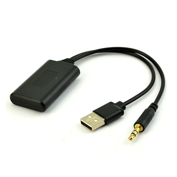 Bil Bluetooth-kompatibelt gränssnitt AUX Audio Input Navigation Adapter Trådlös Radio Stereo USB Kabel Adapter Universal