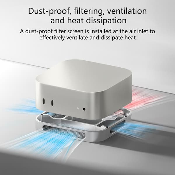 Värmeavledningsstativ för Macmini Tyst Drift Och Säker Enhet