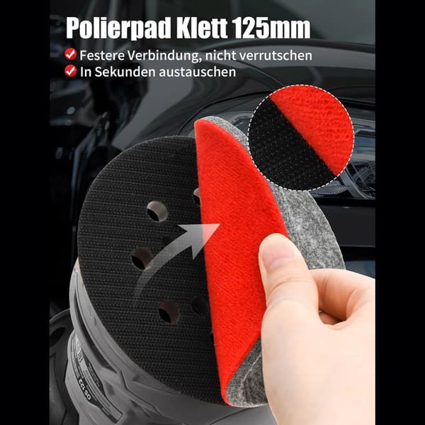 Filtskive til polering 125mm 5'' Til fliser Rustfrit stål Vask Let Håndvask Genanvendelig