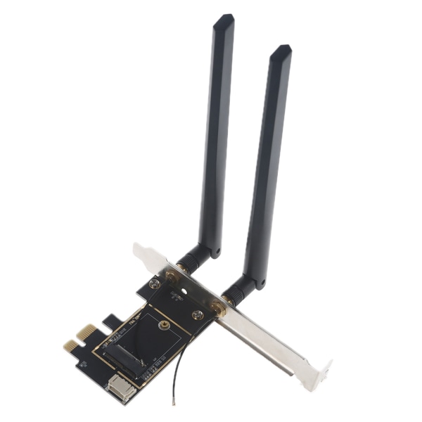 för M.2 Ngff- till PCI-E-omvandlare Bluetooth-kompatibel Desktop Trådlöst WiFi nätverkskort Adapterkort
