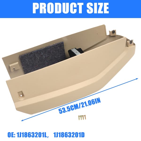 Autodeksel Panel Plast Senterkonsoll Trim Erstatning 1J1863201L for Golf 4