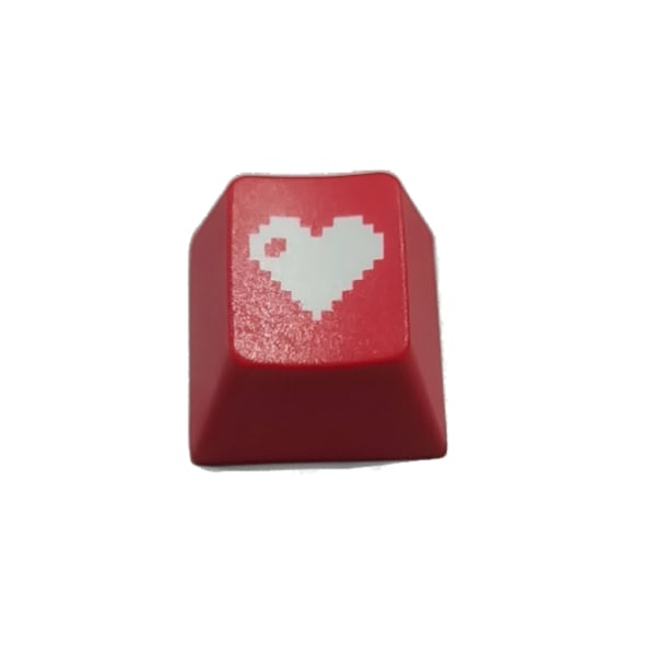 Ny högkvalitativ R4 Keycap Love Cherry Profile Dip Dye Sculpture PBT Keycap för mekaniskt tangentbord Etsat Pixel Heart