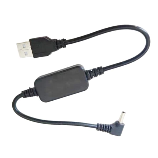 90 Graders DC3.5mm til USB 2.0 Ladekabel 5V til 12V Konverterkabel