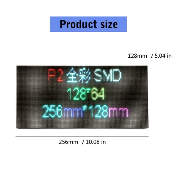 P2 LED-modul för inomhusbruk, fullfärg LED digital display LED-panel