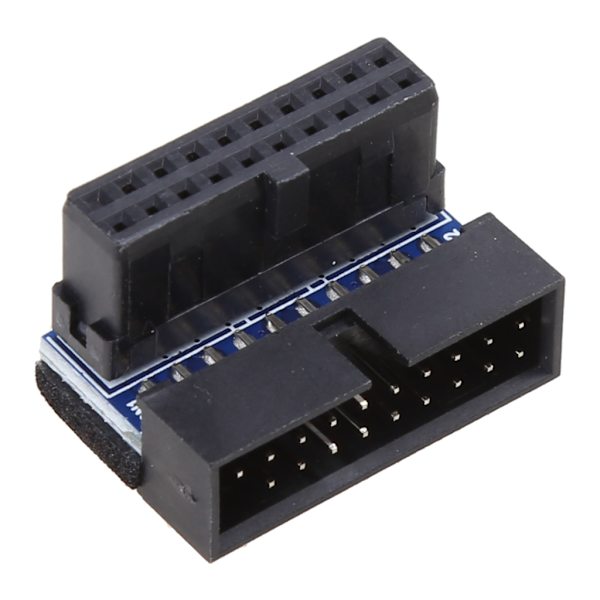 USB3.0 19P 20P Hanstik 90 Grader Bundkort Kabinet Front til Sædeudvidelsesstik