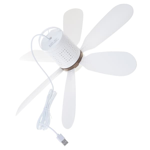 USB Lille Loftventilator USB5V Strøm Støjsvag Camping Udendørs Telt Hængeventilator