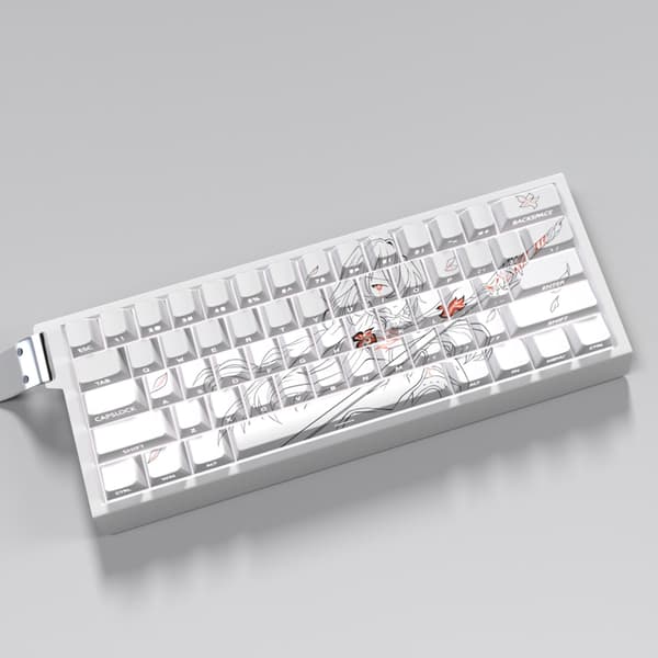 Ergonomisk tastehette-sett PBT 74 taster sidegraverte tastehetter for 61 67 68