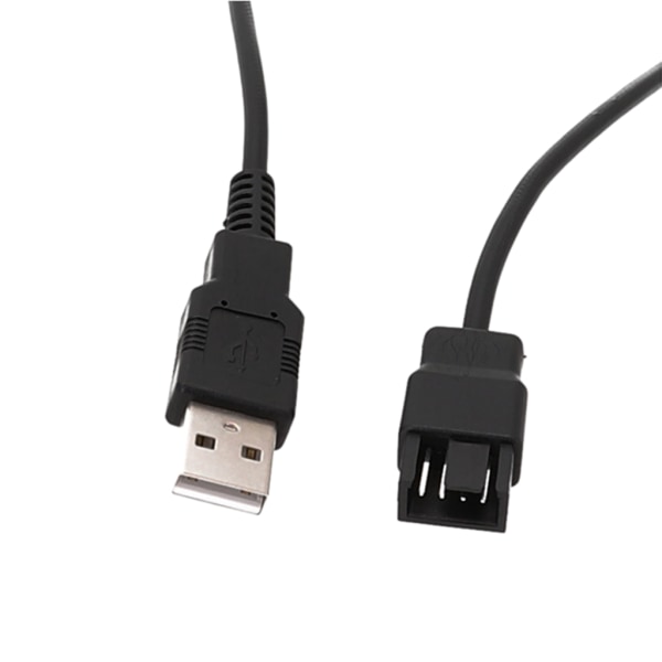 USB till 4-stifts power för fläkt för bärbar dator USB till 4-stift 3-stifts power för fläkt- 30 cm 50 cm 100 cm PVC-linje 30