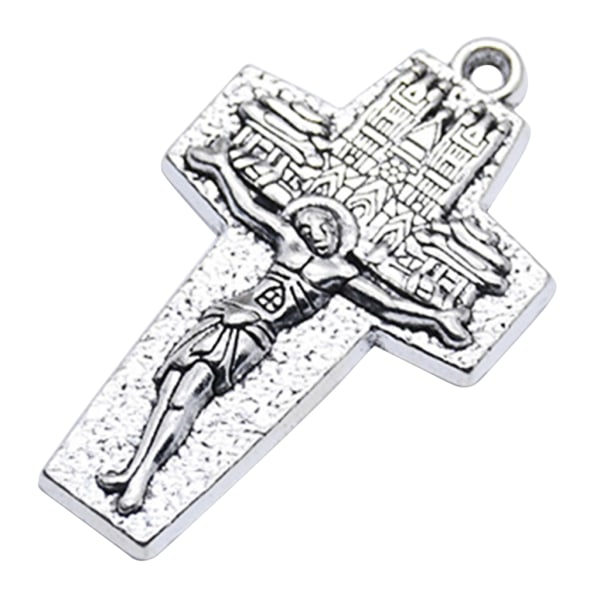 Jesus Kristus krucifix för kors halsband nyckelring Berlocker hänge prydnadsföremål Access Pendant