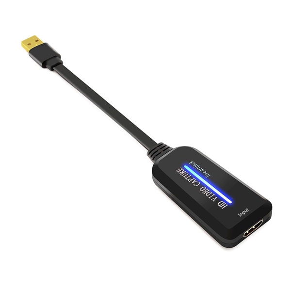 Video Capture Card HDMI-kompatibelt till USB 2.0 4K till 1080 60Hz Record Video Audio Grabber för spel livestreaming