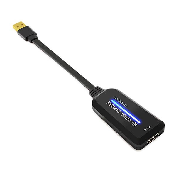 Video Capture Card HDMI-yhteensopiva USB 2.0 4K - 1080 60Hz Videon ja äänen tallennuslaite pelaamiseen ja suoratoistoon