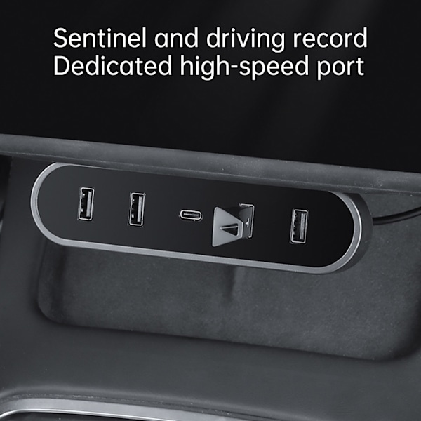 Til Y USB Hub Hurtigopladere Dockingstation med Kabeludvidelsessplitter