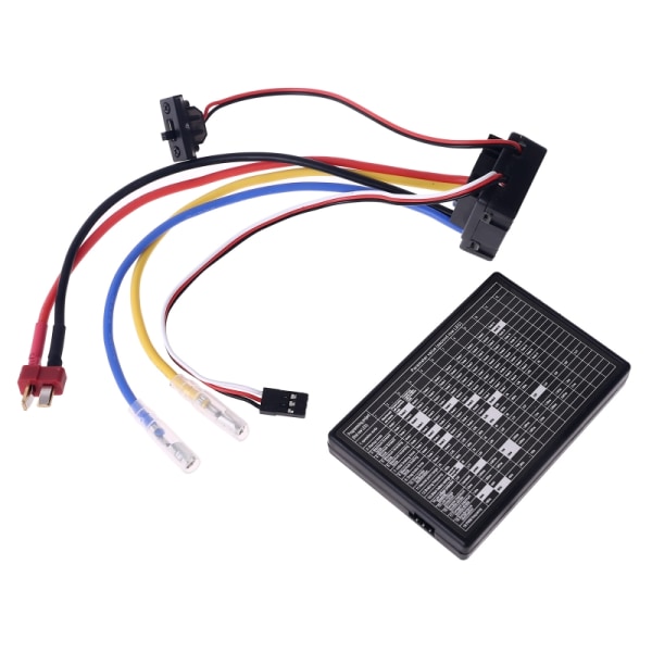 Vattentät ESC 1:10 1/8 WP 80A Crawler Borstad Fartregulator med Program C