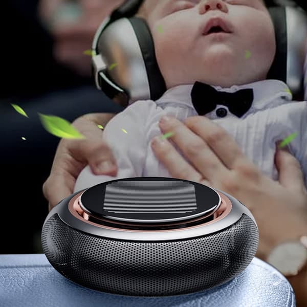 Bil Aromaterapi Aroma Diffuser Luftrenser Friskere Solenergi Roterende
