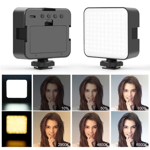 Sammenkoblet 100 LED Studielampe 3 Sidemontering 2900 6500K Farvetemperatur