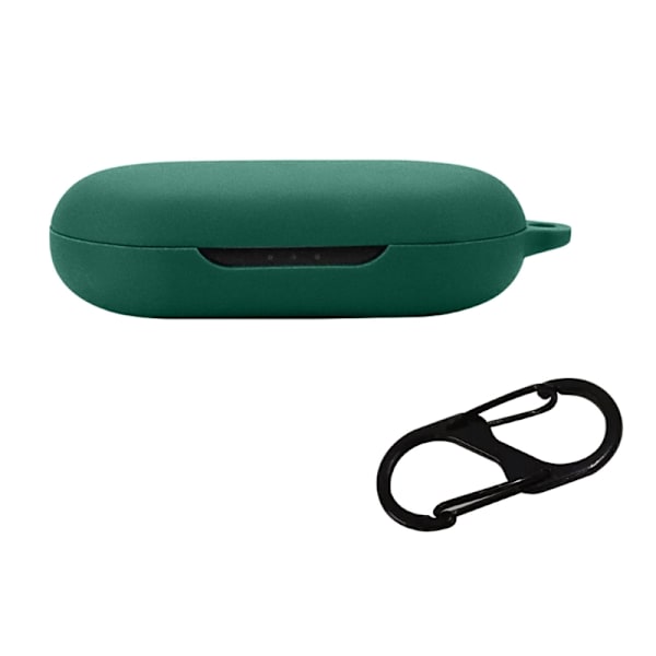 Skyddsväska Case kompatibel för AeroFit hörlurar Dammtät mjukt hölje Tvättbar laddningsbox-fodral Dark green